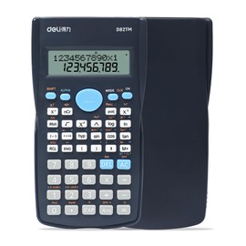 Scientific Calculator, 2 Line Cute Scientific Math Calculator Function Calculator for Students Algebra Geometry Basic Caculator for Middle and High School Student College School Supplies (Black)