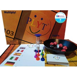 PLYT - the proven family board game where children and adults enjoy competing in a fun and educational maths and number challenge