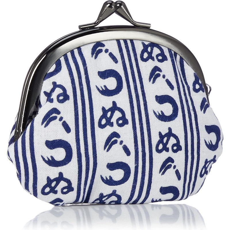 Maruzen Japanese Pattern Wallet Coin Case Bleached 3.3 Inch Purse