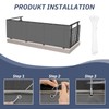 HENG FENG Polyester Balcony Privacy Screen, Cover, Panelling, Wind and