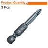 HARFINGTON 3pcs #2 Phillips Screwdriver Bit PH2 1/4" Hex Shank