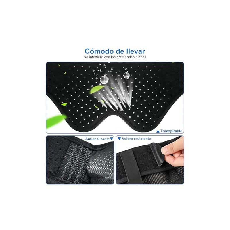 Faja para Hernia Inguinal Hombre, Ajustable Bilateral (M)