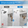 PDPBath Brass 16 Inch Shower Head Extension Arm, Upgrade Flexible