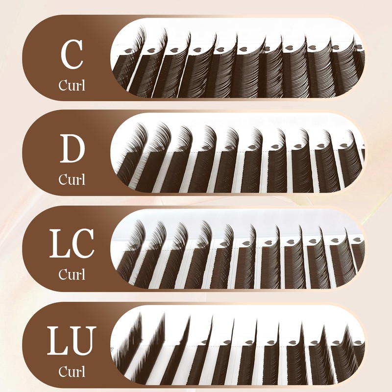 Brown Spikes Lash Extension Natural 3D Flora Eyelash Extensions