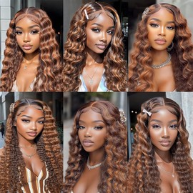 P4/30 Human Hair Kinky Curly Bundles With Highlight Dark Brown Curly Bundle Brazilian Remy Hair Extensions Highlight Curly Bundle Hair Weave 26 28 30 inch