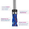 SpeTool Coated 1/4 Flush Trim Router Bit with Top Bearing,