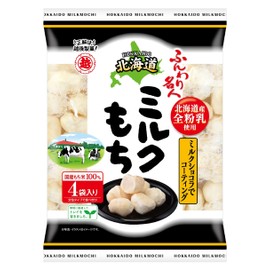 Echigo Seika Fluffy Meijin Hokkaido Milk Mochi, 2.1 oz (60 g) x 6 Bags