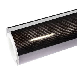 5D CARBON FIBRE VINYL ULTRA HIGH GLOSS 300MM X 1000MM ROLL - CARBON FIBER VINYL EFFECT - WRAP BADGES CAR PANELS