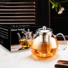 PARACITY Glass Teapot Stovetop 50 OZ/1500ml, Tea pot with Removable