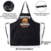 JNIAP Certified Burger Expert Apron With Pockets Burger Lover Gifts