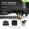 FRUITEAM 155lb Capacity Fillable Portable Umbrella Base with Wheels,Patio Umbrella