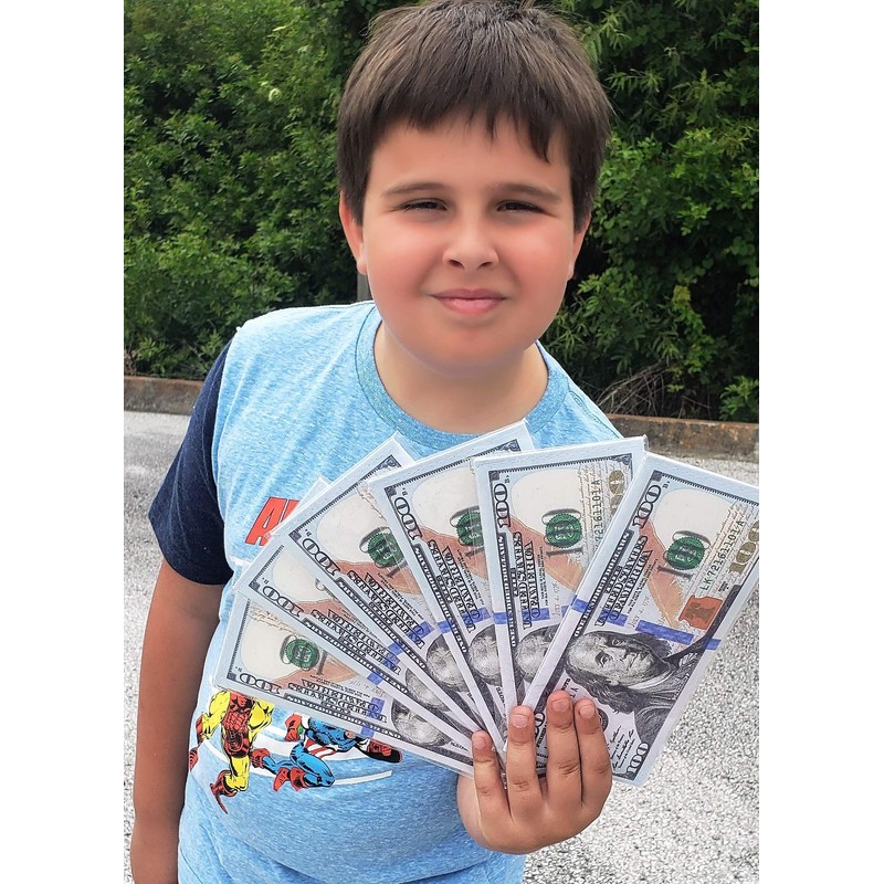 Zugar Land $100 Money Wallet. One Hundred Dollar Bill Printed