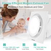 Bathroom Exhaust Fan with Light, 3000K/4500K/6000K Selectable, 110 CFM 1.0