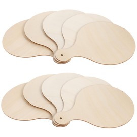 Ipetboom 10pcs DIY Wood Cutting Boards Round Chopping Boards with for Serving Cheese Meat and Fruits for and Decor