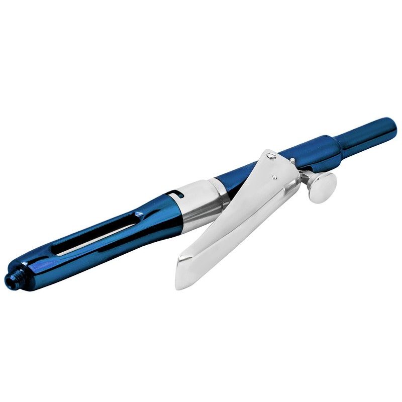 Professional Stainless Steel Dental Aspirating Anesthetic Syringe Surgical Tool (Blue)