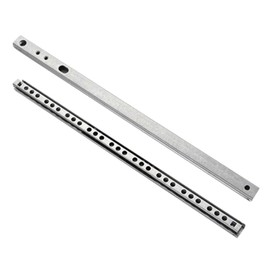 Gotetiso 1 Pair (2 Pieces) Drawer Runners, Ball Guide, Telescopic Rail, Drawer Runner, Partial Extension, 310 mm Length, 17 mm Groove