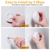 YUNLEX 6 Pack Stair Lights Indoor, 2.6" Small Stick on