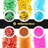 LOYALSE Glitter for Nails, 72 Colours Glitter Powder, Glitter Nails