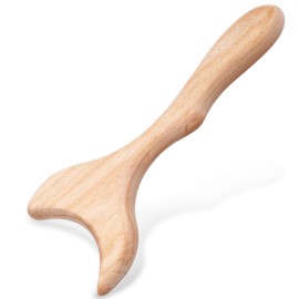 YUXIANLB Holztherapie Massagegerät 1 Stück Holz Lymphdrainage Massager Einhand Körperformungswerkzeuge für Maderotherapie Anti Cellulite Gua Sha Muskelentspannung (Groß)