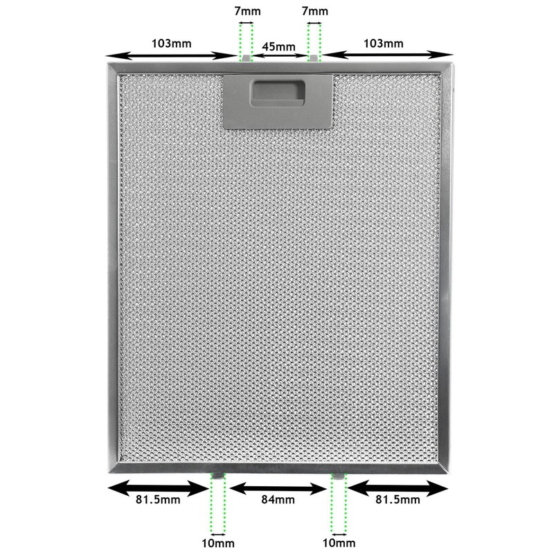SPARES2GO Vent Extractor Aluminium Mesh Filter for Ignis Oven Cooker