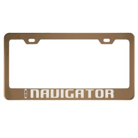 MVP Rose Gold License Plate Frame for Lincoln Navigator