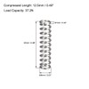 TA-VIGOR 10Pcs Extended Compressed Spring, 6mm OD,1mm Wire Size,25mm Length