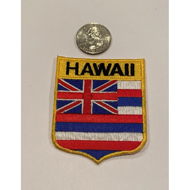 Unbranded Hawaii Embroidered Iron On Patch - Hawaii Flag Patch.