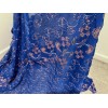 Waheed Fabric Royal Blue Pink Chiffon Sequin Embroidery Fabric 40”