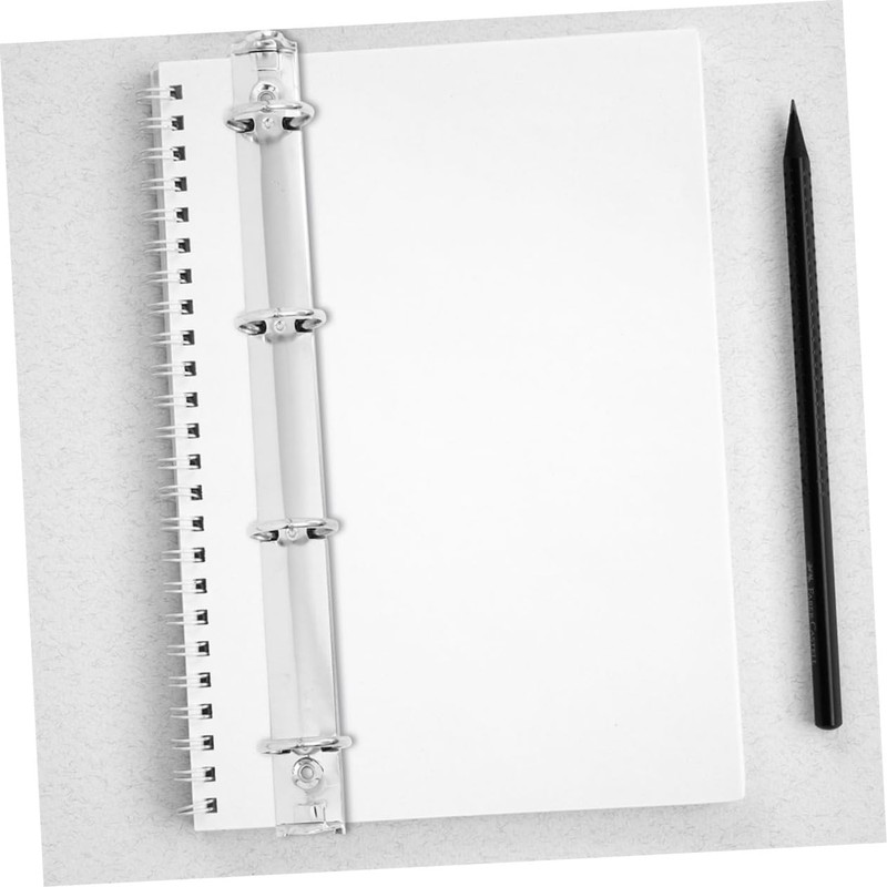 Operitacx 1 Set Metal Binder Binder Rings Folder with Pockets