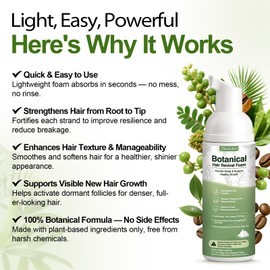 Hair Growth Oil Foam with Rosemary and Castor Oil Vegan Natural Formula for Thinning Hair Organic Plant Based Scalp Treatment Non Greasy Hair Regrowth Support for Men and Women 3 Bottles Each 2.11 oz