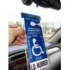 Mirortag Silver plus 2 Hooks by JL Safety- Handicap Tag