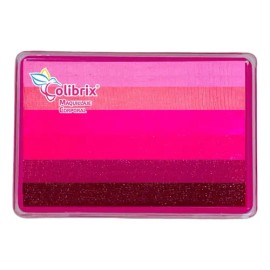 Arcoiris Rainbow Cake Colibrix 6 Mate Base Agua 50 Gr Tono Rositas