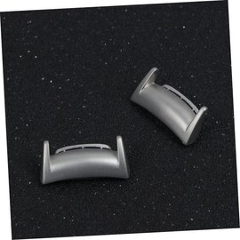 Mikinona 2pcs Smart Watch Connector Durable Adapter for Gear Fashionable Bracelet Accessory Compatible Bands Silver