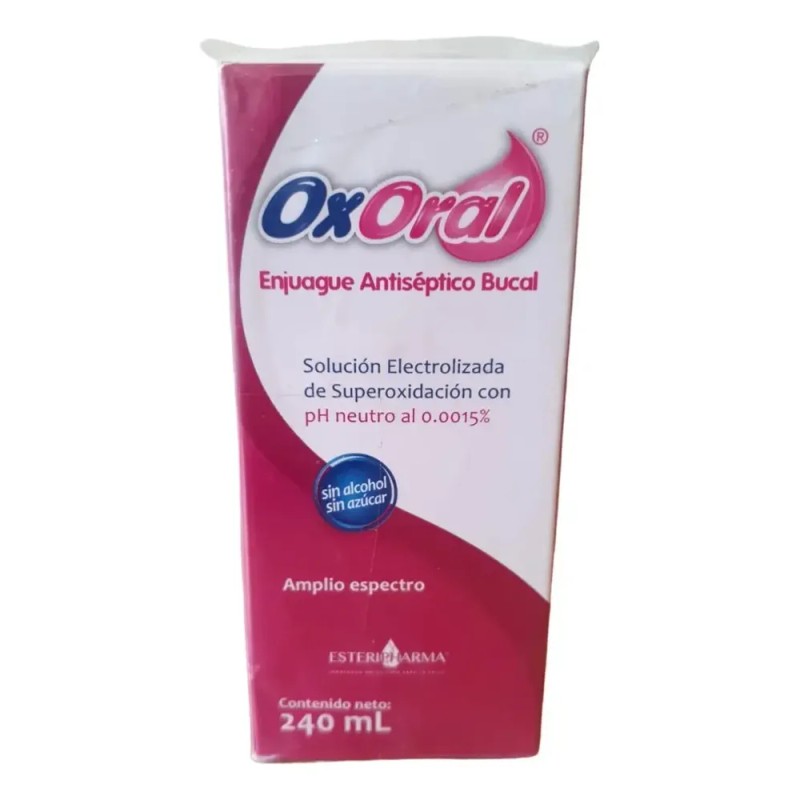 Oxoral Antisep Bucal 240 Ml Cirugía Inflamación Gingivitis