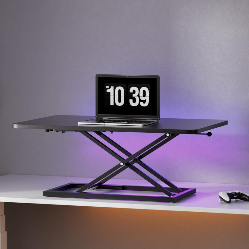 Decoholic Black Small Single 32 inch Scissors Lift Keyboard and