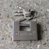 D-Shaped Heavy Duty Security Padlock with 3 Keys,Hardened Solid Steel
