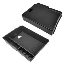 VKGUG Center Console Organizer Compatible with Toyota Sienna 2011 2012 2013 2014 2015 2016 2017 2018 2019 2020 Interior Accessories, Armrest Insert Storage Box Coin Container with Non-Slip Mat