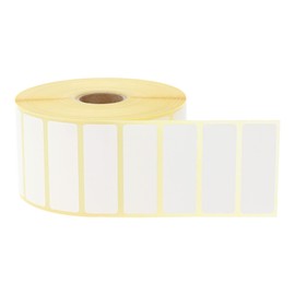 Labelident Thermo-Eco Paper on Roll - 50 x 18 mm - 2,500 BPA-Free Thermal Direct Labels on 1 Inch (25.4 mm) Roll for Desktop Printers, Removable