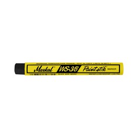 Markal 82423 WS-3/8 Paintstik REMOVABLE Solid Paint Marker/Crayon, Black (Pack of 12)
