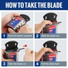 WORKPRO Utility Knife Blades, SK5 Steel, 100-Pack Blades with Dispenser
