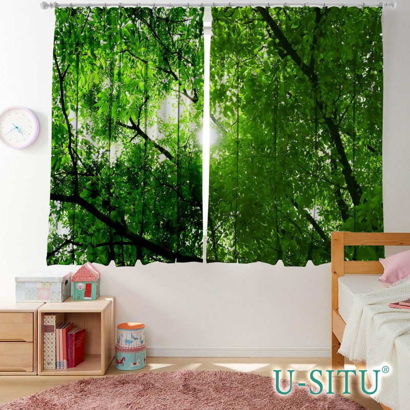 U-SITU Curtain Double Opening Atmosphere Curtain Blackout Curtain Thermal Protection