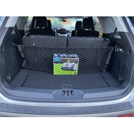 Rear Seat Envelope Style Trunk Cargo Net for Ford Explorer 2020-2023 - Car Accessories - Premium Trunk Organizers and Storage - Cargo Net for SUV - Vehicle Carrier Organizer for Ford Explorer