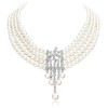 BABEYOND - Collar de perlas Gatsby de los años 20,