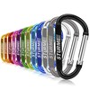 3" Aluminum D Ring Carabiners Clip D Shape Spring Loaded
