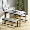 WiberWi Dining Table Set for 4, 47.3” Kitchen Dining Table,