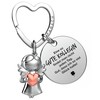 FABACH Best Colleague Keyring Guardian Angel Lucky Charm with Heart
