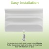 M6219 Sliding Shower Door Bottom Track (2-Piece Set, White) 1/2-inch