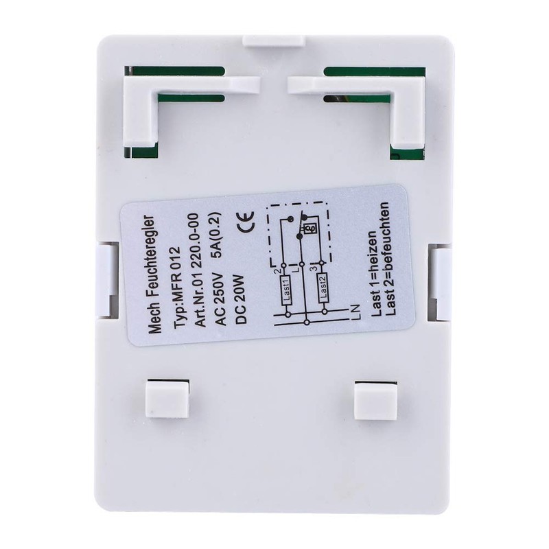 MFR012 Moisture Controller, Mechanical Humidity Regulator, Hygrostat for Dehumidifier, Reptiles,