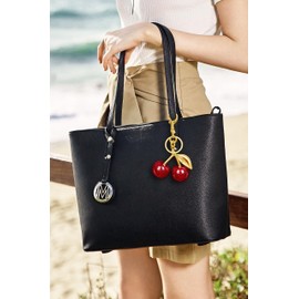 Rasonyet Cherry Keychain Cute Bag Charms Purse Key Chain Handbags Charms for Women-Car Key Holder Gifts Birthday Christmas