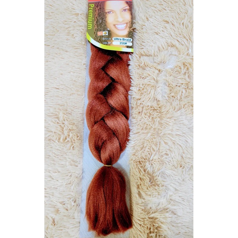 5 Extensiones 100% Kanekalon Premium Trenzas Africanas